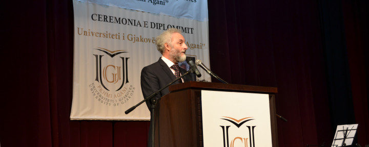 Ceremonia e 50-vjetorit të themelimit të Shkollës së Lartë Pedagogjike dhe 5-vjetori i themelimit të Universitetit të Gjakovës “Fehmi Agani”