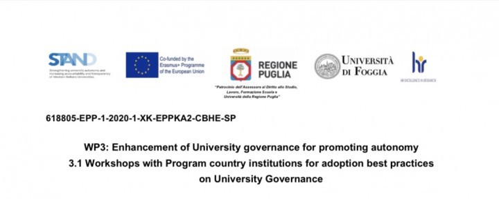 "Fehmi Agani" University part of the workshop  "Best practices on university governance and staff autonomy"