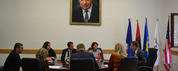 "Fehmi Agani" University in Gjakova is visited by the leaders of the State Quality Council and the Kosovo Accreditation Agency
