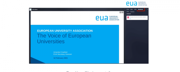 Universiteti “Fehmi Agani” në Gjakovë merr pjesë në serinë e uebinarëve të Asociacionit të Universitetve Evropiane