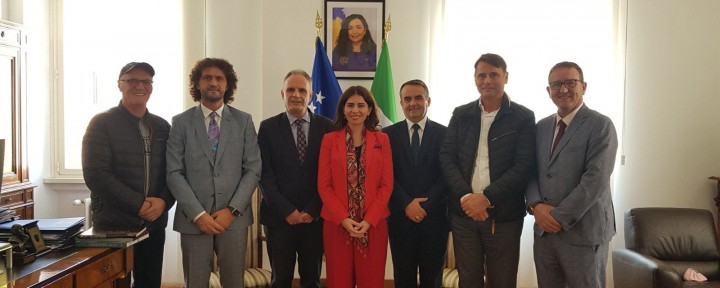 Rektori Nimani zhvilloi vizitë në Ambasadën e Republikës së Kosovës në Itali
