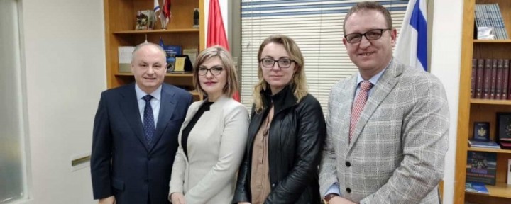 UGFA representatives headed by Rector Nimani visited Albanian Embassy in Tel Aviv