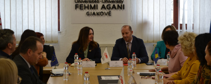 U.D. Rektori Hashani pret në takim Ministren e Arsimit Arbërie Nagavci