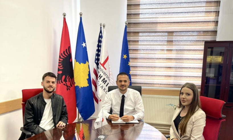 The Students’ Parliament of the University ‘’Fehmi Agani’’ in Gjakova has realized the first meeting with the new Rector of the UFAGJ, Prof. Ass. Dr. Drilon Bunjaku