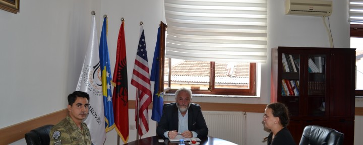 Visit of Turkish KFOR Captain at the University of Gjakova