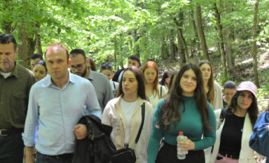 Students of the Faculty of Social Sciences and the Faculty of Education visit the "Blinaja" National Park