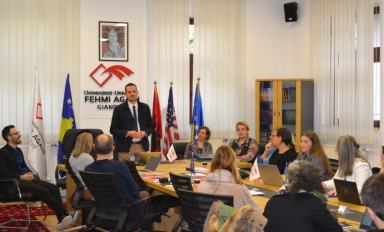 The SUSWELL project's final meeting at the University "Fehmi Agani" in Gjakova