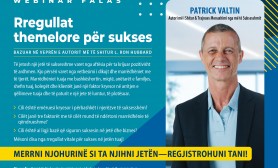 Invitation to participate in the webinar, with speakers Patrick Valtin