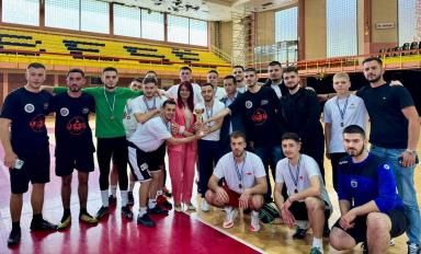 The Student Parliament of "Fehmi Agani" University in Gjakova and the Student Parliament of "Haxhi Zeka" University in Peja held friendly sports matches against each other