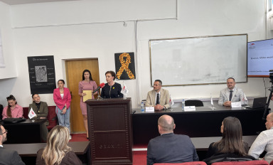 Deputy Prime Minister and Minister Gërvalla-Schwarz holds a lecture and talks with the students of the University "Fehmi Agani" in Gjakova