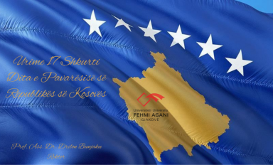 Rector Bunjaku ‘s congratulations for the 16th anniversary of Kosova’s independence