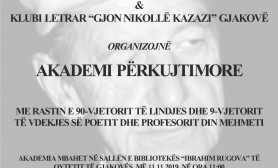 Njoftim për Akademi Përkujtimore