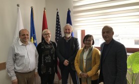 The SOCRE (Erasmus+) tutors visit at the University of Gjakova