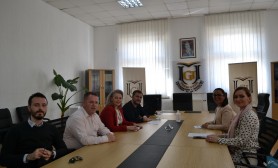 A monitoring visit of the SOCRE project takes place at the University "Fehmi Agani"